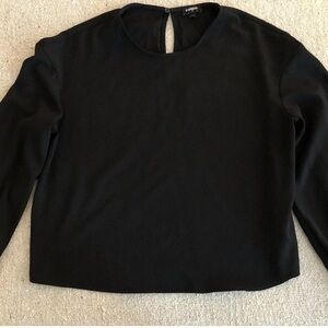 EXPRESS Black Long Sleeve Shirt, Size M,